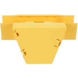 Panduit FiberRunner Vertical Tee, 90, 4x4, Yellow