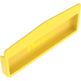 Panduit FiberRunner End Cap, 12x4, Yellow