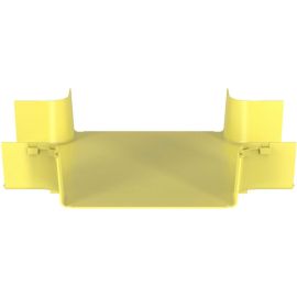 Panduit FiberRunner 4-Way Cross Fitting, 12x4, Yellow