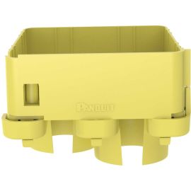 Panduit FiberRunner 2-Port Spillout, 4x4, Yellow