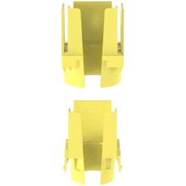 Panduit FiberRunner 1-Port Spillout, 2x2, Yellow