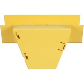 Panduit FiberRunner Vertical Tee, 90, 6x4, Yellow