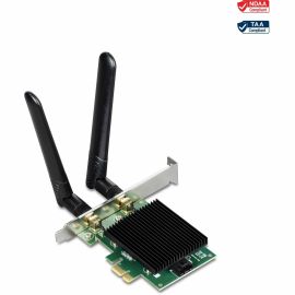 TRENDnet TEW-907ECH IEEE 802.11ax Bluetooth 5.2 Dual Band Wi-Fi/Bluetooth Combo Adapter for Desktop Computer