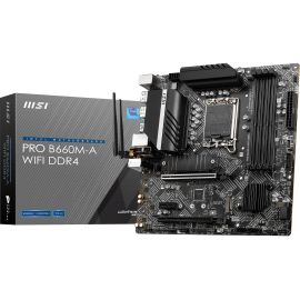 MSI B660M-A WIFI DDR4 Desktop Motherboard - Intel B660 Chipset - Socket LGA-1700 - Intel Optane Memory Ready - Micro ATX