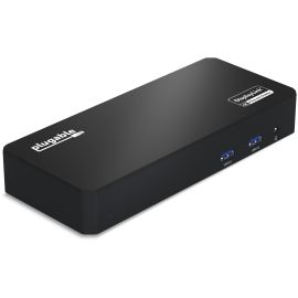 Plugable 12-in-1 USB C Docking Station Triple 4K Displays with 3x HDMI or 3x DisplayPort with 60W Charging