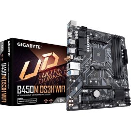 AMD B450M MOTHERBOARD GIGABYTE M-ATX AM4 4 DDR4 DIMM WIFI