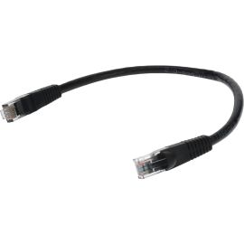 RJ-45 M/M PATCH CBL 10FT BLACK CAT6 BOOTED SNAGLESS CU