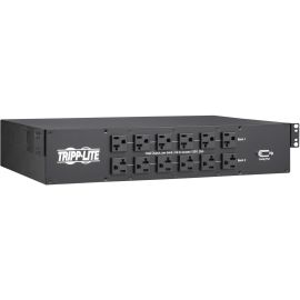 Tripp Lite 2.9kW 120V Single-Phase ATS/Monitored PDU - 24 5-15/20R & 1 L5-30R Outlets, Dual L5-30P Inputs, 10 ft. Cords, 2U, TAA