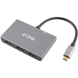 4XEM 3-Port USB-C to DisplayPort and HDMI Multi-Monitor Hub