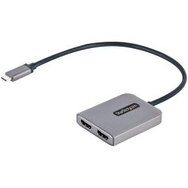 StarTech.com USB-C to Dual HDMI MST HUB, Dual HDMI 4K 60Hz, USB Type C Multi Monitor Adapter for Laptop, 2 Port DP 1.4 MST Hub