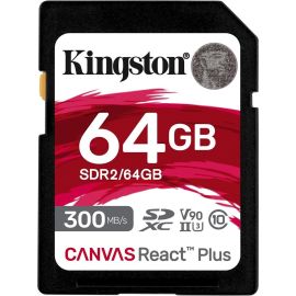 Kingston Canvas React Plus SDR2 64 GB Class 10/UHS-II (U3) V90 SDXC