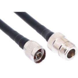 ENET N-Type Male to N-Type Female LMR400 Coaxial Cable - Black 50FT