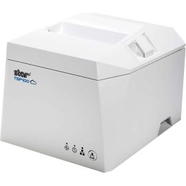 Star Micronics TSP143IVUW Direct Thermal Printer - Monochrome - Receipt Print - Ethernet - USB - With Cutter - White