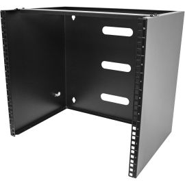 StarTech.com 10U Wall Mount Rack, 14in Deep, 19 inch Wall Mount Network Rack, Wall Mounting Patch Panel Bracket for Switch/IT Equipment