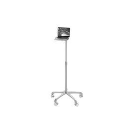 CTA Digital Height-Adjustable Floor Stand with Laptop Holder