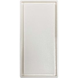 Tripp Lite Blank Snap-In Insert, European Style, Vertical, 22.5 x 45 mm, White