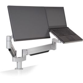 LAPTOP AND MONITOR MOUNT SILVER SUPPORTS 12-30 LB MONITOR. TAA