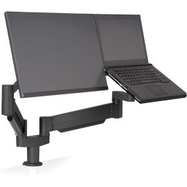 LAPTOP AND MONITOR MOUNT BLACK SUPPORTS 7.5 TO 25 LBS MONITOR.TAA