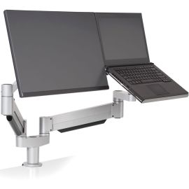 LAPTOP AND MONITOR MOUNT SILVER SUPPORTS 7.5 TO 25 LBS MONITOR.TAA