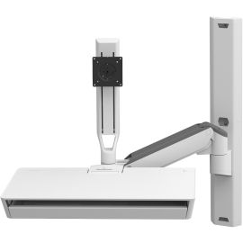 Ergotron CareFit Mounting Arm for Monitor, Mouse, Keyboard, LCD Display, Mount Extension - White