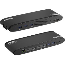 Plugable 13-in-1 USB C Docking Station Dual Monitor, 100W Charging, Dual 4K Displays 2x HDMI or 2x DisplayPort