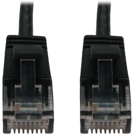 Tripp Lite Cat6a 10G Snagless Molded Slim UTP Ethernet Cable (RJ45 M/M), PoE, Black, 7 ft. (2.1 m)