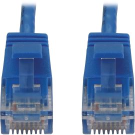 Tripp Lite Cat6a 10G Snagless Molded Slim UTP Ethernet Cable (RJ45 M/M), PoE, Blue, 7 ft. (2.1 m)