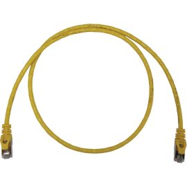 Tripp Lite Cat6a 10G Snagless Shielded Slim STP Ethernet Cable (RJ45 M/M), PoE, Yellow, 3 ft. (0.9 m)