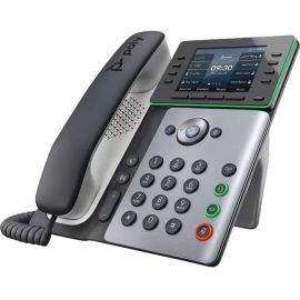 Poly Edge E350 IP Phone - Corded - Corded - NFC, Wi-Fi, Bluetooth - Desktop, Wall Mountable - TAA Compliant