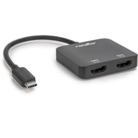 Rocstor Premium USB-C to Dual HDMI Multi Monitor Adapter - HDMI 4K 60Hz - USB Type- C 2-Port Multi Monitor MST Hub Adapter- for PC/Windows - 4Kx2K Resolutions up to 3840x2160 @ 60Hz - For Notebook/Desktop PC - USB-C