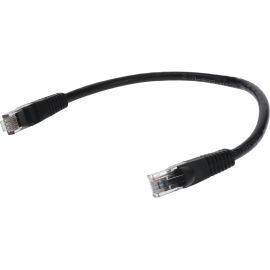 RJ-45 M/M PATCH CBL 1.5M BLACK CAT6 BOOTED SNAGLESS CU