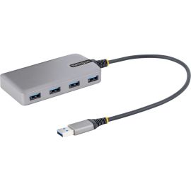 StarTech.com 4-Port USB Hub, USB 3.0 5Gbps, Bus Powered, USB-A to 4xA w/ Optional Auxiliary Power, Portable Laptop USB Hub, 1ft/30cm Cable