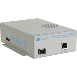 Omnitron Systems OmniConverter 10GPoE+/S 9191-0-11-1 Transceiver/Media Converter