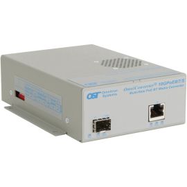 Omnitron Systems OmniConverter 10GPoEBT/S 9192-0-11-1 Transceiver/Media Converter