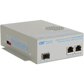 Omnitron Systems OmniConverter 10GPoEBT/S 9192-0-12-2W Transceiver/Media Converter