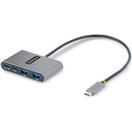 StarTech.com 4-Port USB-C Hub with 100W Power Delivery Pass-Through, 2x USB-A + 2x USB-C, 5Gbps, 1ft/30cm Long Cable, Portable USB 3.0 Hub