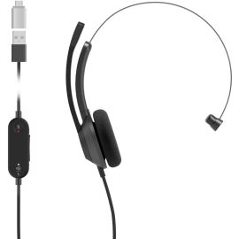 HEADSET 321 WIRED SINGLE ON-EAR CARBON BLACK USB-C