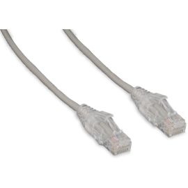 8FT CAT6 GRAY SLIM 28AWG CLEAR BOOT UTP RJ-45 PATCH CABLE