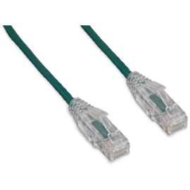 8FT CAT6 GREEN SLIM 28AWG CLEAR BOOT UTP PATCH CABLE RJ-45