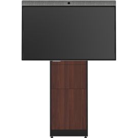 STRUT170 SINGLE MOUNT MEDIUM WALNUT FRONT BLACK TRIM