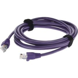 RJ-45 M/M PATCH CBL 4FT PURPLE CAT5E UTP PVC TAA CU