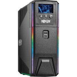 Tripp Lite by Eaton UPS 600VA 360W 120V Pure Sine Wave Gaming UPS Battery Backup - LCD, AVR, RGB LEDs, USB Charging, Power Saving