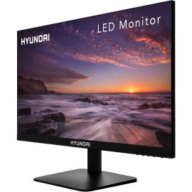 HYUNDAI 23.8IN FHD FLAT OFFICE MONITOR BLACK