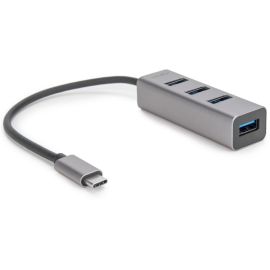 Rocstor Premium Portable 4 Port Aluminum Hub - USB-C to 4x USB-A Hub - USB 3.0 Hub - Bus Powered - USB C to USB Type-A Hub - USB Type C - External - USB-C 3.1 to 4 USB Type-A 3.0 Port(s) USB-A - For MacBook, MacBook