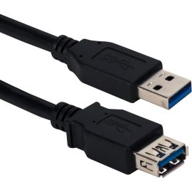 QVS 6ft USB 3.0/3.1 5Gbps Type A Male to Female Extension Cable