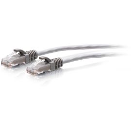 C2G 4ft Cat6a Snagless Unshielded (UTP) Slim Ethernet Patch Cable - Gray