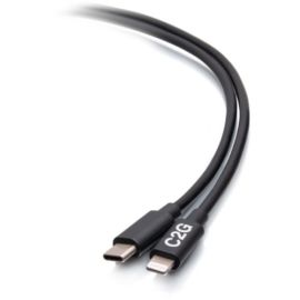 C2G 3ft USB-C Male to Lightning Male Sync and Charging Cable - Black