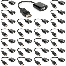 DISPLAYPORT TO VGA ADAPTER M/F-1920X1200P- 5.90 -25 PACK-BLACK