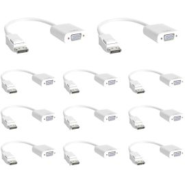 DISPLAYPORT TO VGA ADAPTER M/F-1920X1200P- 5.90 -10 PACK-WHITE