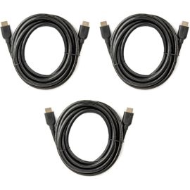 HIGH SPEED HDMI CABLE WITH ETHERNET-10FT-M/M-3 PACK-BLACK